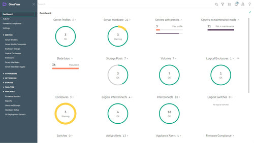 HPE OneView including 3yr 24x7 Support Track 1-server LTU