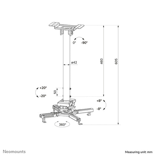 Neomounts CL25-540WH1 project mount