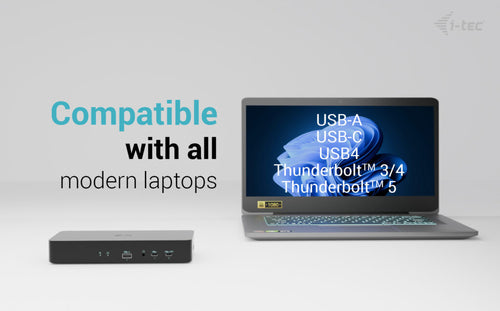 i-tec CAINTGDUAL4KDOCPDUK laptop dock/port replicator