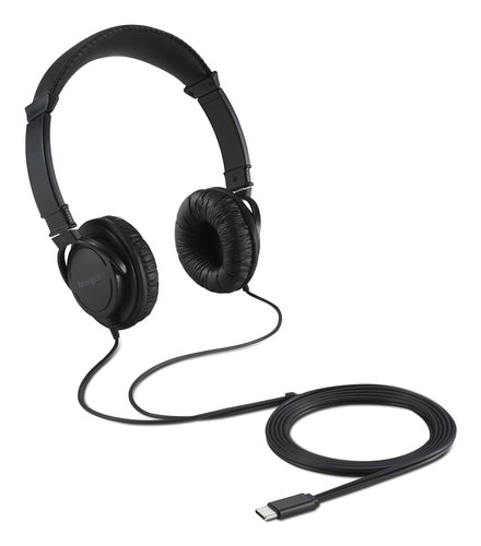 Kensington K97458WW Kabelgebundene Kopfhörer – Schwarz | Ideal für Anrufe & Musik