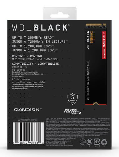 SanDisk Black WD_BLACK SN850X NVMe