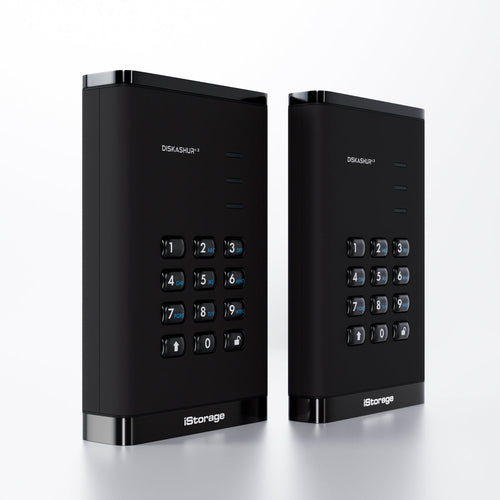 iStorage diskAshur3 2TB Hardware-verschlüsselte SSD USB Typ-C 448MB/s Passwortgeschützt