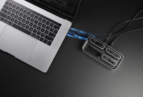 Kingston Technology WFS-USB Workflow Hub – USB 3.2 Gen 1, 5000 Mbit/s, Silber