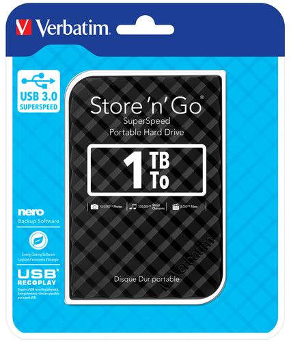 Verbatim Store 'n' Go external hard drive