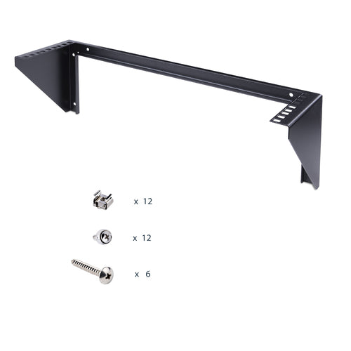 StarTech.com RK319WALLV 3U Wall Mount Rack Bracket - 150lb Capacity - Black