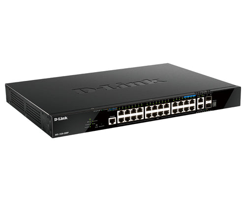 Network Switch D-Link DGS-1520-28MP 28-Port Gigabit PoE+ 10G SFP Uplink Managed Layer 3