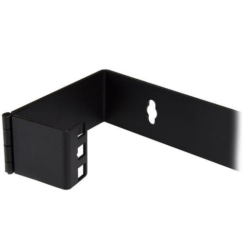 Hinged Wall Mounting Bracket 1U 19in for Patch Panels Black