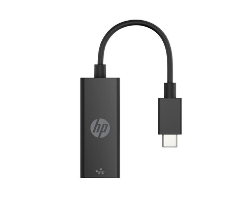HP USB-C to RJ45 Adapter G2 - Wired Ethernet Adapter for USB-C Devices, Black