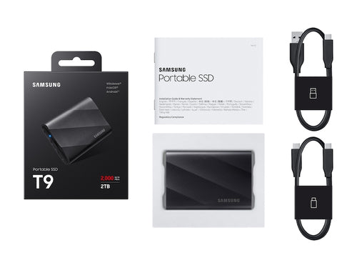 Samsung MU-PG2T0B Tragbare SSD 2TB - Externe USB Type-C Festplatte