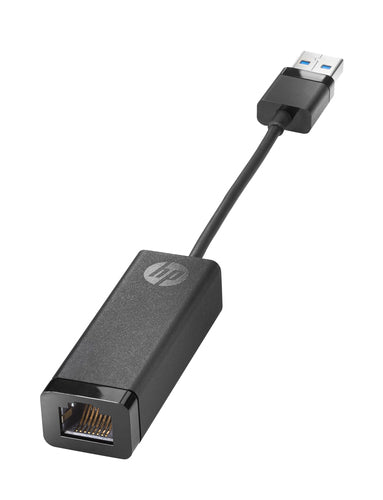 USB 3.0 to Gigabit RJ45 Ethernet Adapter HP G2 Wired Black