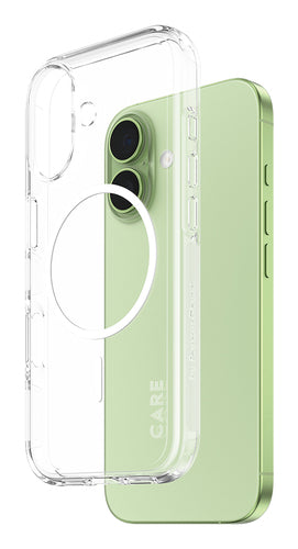 PanzerGlass CARE™ by ® Urban Explorer Case Transparent w. White MagSafe iPhone 17 mobile phone case