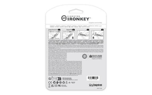 Kingston IronKey Keypad 200C 512GB USB-Flash-Laufwerk – AES-256-Verschlüsselung