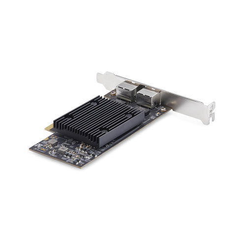 10Gb-PCIe-Netzwerkkarte StarTech Dual RJ45 Broadcom-Chipsatz