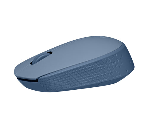 Logitech Wireless Optical Mouse 1000 DPI Beidhändig Blau-Grau