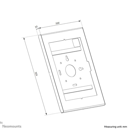 Neomounts WL15-601BL1 tablet security enclosure