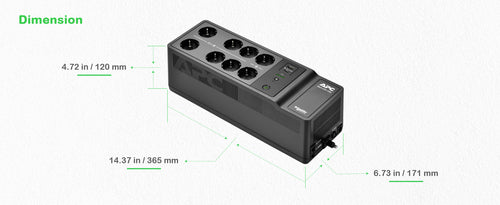 APC BE1050G2-GR uninterruptible power supply (UPS)