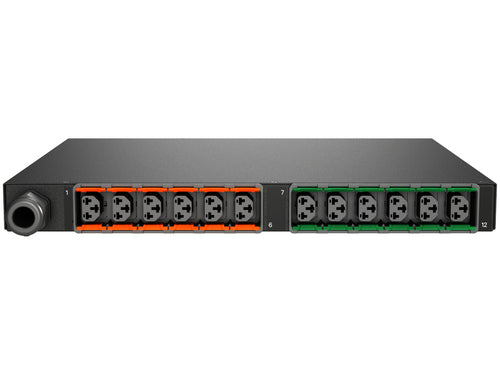 Überwachte geschaltete Stromverteilungseinheit PDU 0U Einphasig Schwarz LCD