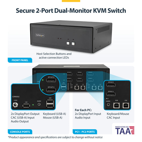 StarTech.com CK4-P202C KVM switch