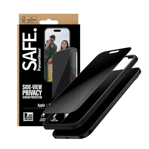 PanzerGlass SAFE. by ® Privacy Screen Protector iPhone Air | Ultra-Wide Fit w. EasyAligner