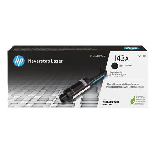Toner Cartridge HP 143A Black 2500 Pages Original Neverstop Reload Kit