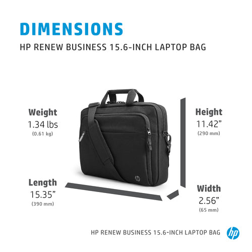 HP Renew Business 15.6 Zoll Notebooktasche – Leichte Messenger-Tasche