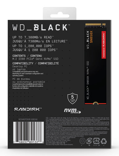 SanDisk Black WD_BLACK SN850X NVMe