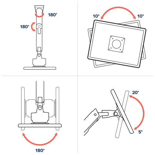 Ergotron HX Series HX ARM WITH VERY HEAVY DUTY PIVOT WALL