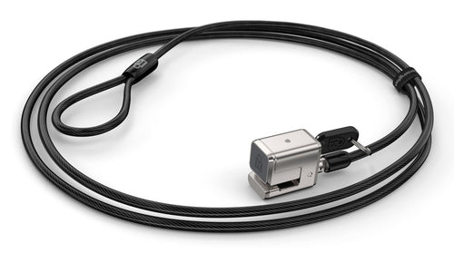 Cable Lock Kensington 1.8m Key Security Carbon Steel Zinc Silver