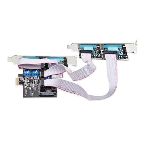 StarTech 4-Port Seriell PCIe Karte - RS232/RS422/RS485, Low-Profile, TAA-konform