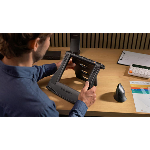 Kensington SmartFit Easy Riser Laptop Cooling Stand - Black - Adjustable Height for 12-17" Laptops
