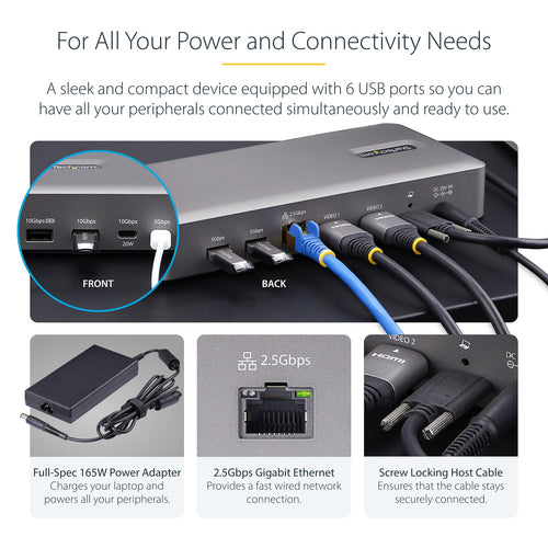 StarTech.com 155UE-USB4-DOCK laptop dock/port replicator