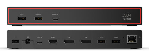 USB4 Smart Dock 5500 for Lenovo ThinkPad with 135W Adapter Wired Black
