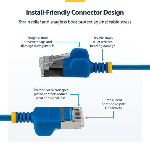 StarTech.com N6APATSTP34BLS15CM networking cable
