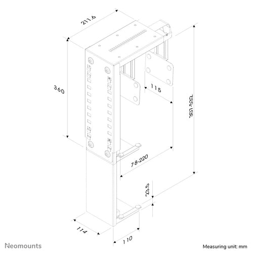 Neomounts CPU-D100BLACK CPU holder