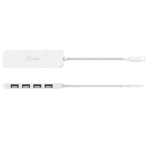 USB-C to 4-Port Type-A Hub j5create JCH341EW 10000Mbit/s Eco-Friendly ABS