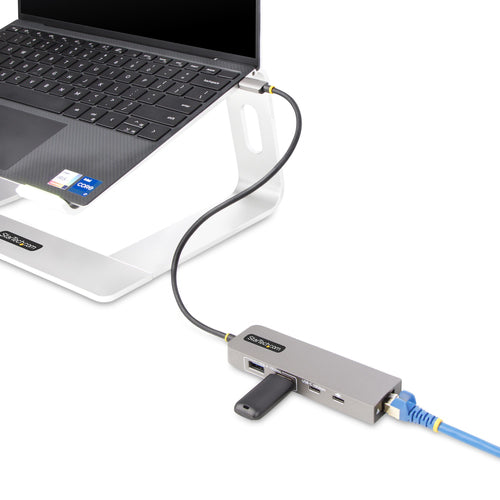 USB-C Hub StarTech 10G2A1C25EPD 10Gbps Data Transfer 2x USB-A 2.5 Gbps Ethernet