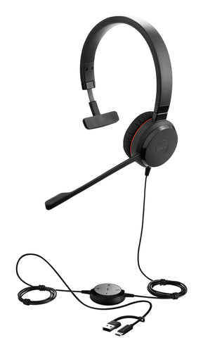 Jabra Evolve 30 II Mono UC USB-C Kabelgebundenes Headset Büro Call Center 20-20000 Hz