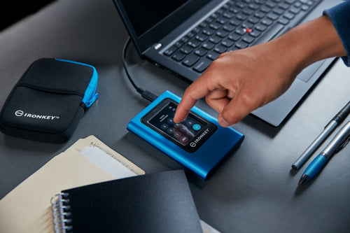 Kingston IronKey Vault Privacy 80 - 960GB Encrypted External SSD - USB Type-C - 256-bit AES Security