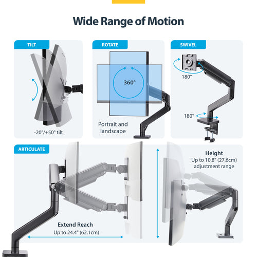 StarTech.com H1M1AG1-MONITOR-ARM monitor mount / stand