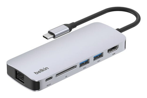 Belkin Connect USB-C HDMI Hub 3840x2160 60Hz RJ-45 USB 3.2