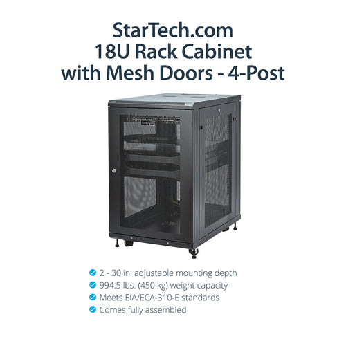 StarTech.com RK1833BKM rack cabinet