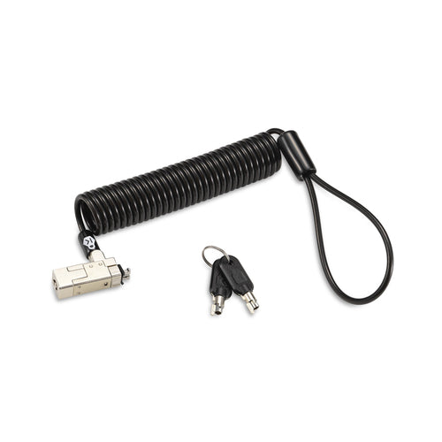 Kensington K65025WW Slim NanoSaver 2.0 Laptopschloss mit Schlüssel – 1,8 m Sicherheit aus Karbonstahl