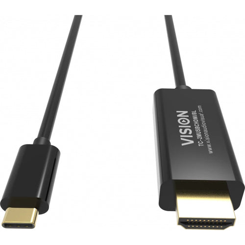 Vision TC 2MUSBCDP8K/BL DisplayPort cable