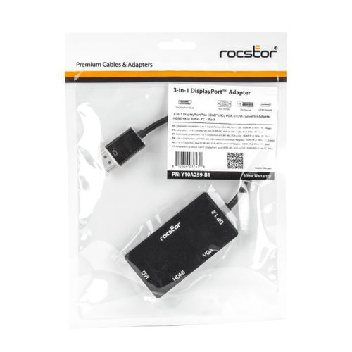 Rocstor Y10A259-B1 USB graphics adapter