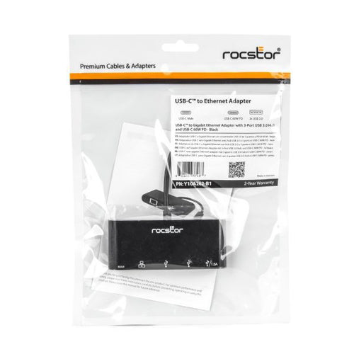 Rocstor Y10A262-B1 laptop dock/port replicator