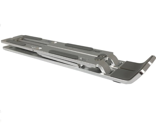 Laptop- & Tablet-Ständer, Silber, Aluminium, verstellbar 60-142 mm