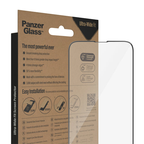 PanzerGlass ® Screen Protector iPhone 14 | 13 | 13 Pro | Ultra-Wide Fit