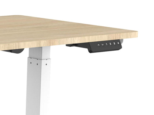 Desk Monoprice Workstream Adjustable Height 730-1230mm 50kg White