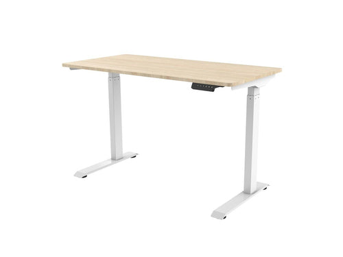 Desk Monoprice Workstream Adjustable Height 730-1230mm 50kg White