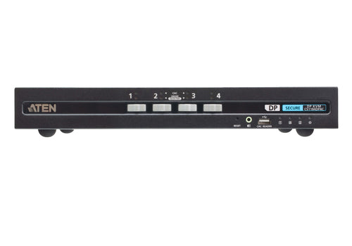 4-Port USB DisplayPort KVM Switch 4K UHD 3840x2160 CAC Kompatibel